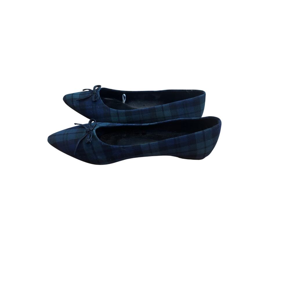 J.Crew plaid tartan pointed-toe bow ballet flat size 7 NWOT - Picture 4 of 4